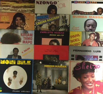 MUSIQUE DU MONDE Lot de 83 disques 33 T de musique Africaine. 
VG à EX / VG à NM
Set...