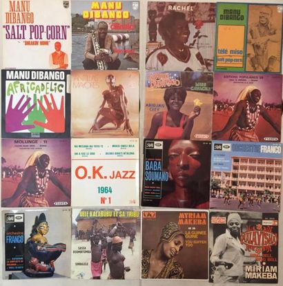 MUSIQUE DU MONDE Lot de 44 disques 45 T EP / disques 45 T de musique Africaine.
VG+...