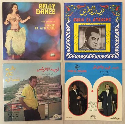 MUSIQUE DU MONDE Lot de 132 disques 33 T et de 1 coffret de musique Arabe.
VG+ à...