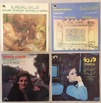 MUSIQUE DU MONDE Lot de 132 disques 33 T et de 1 coffret de musique Arabe.
VG+ à...