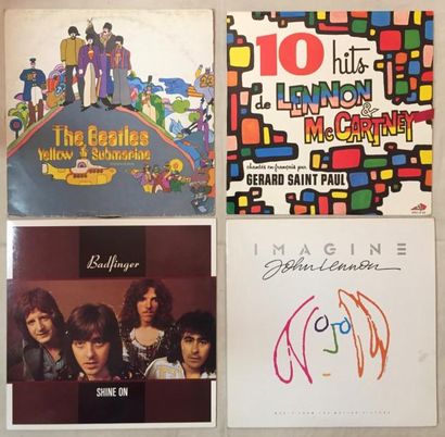 POP / ROCK Lot de 31 disques 33 T, de 1 coffret et de 17 disques 45 T des Beatles...