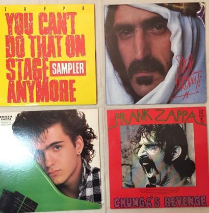 POP / ROCK Lot de 27 disques 33 T, de 3 coffrets et de 3 disques 45 T de Franck Zappa...