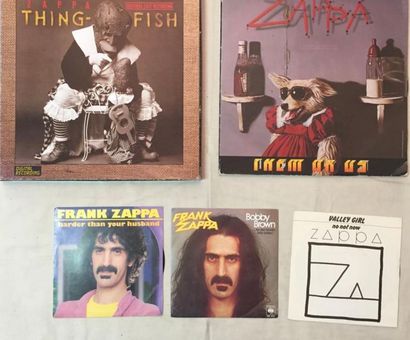 POP / ROCK Lot de 27 disques 33 T, de 3 coffrets et de 3 disques 45 T de Franck Zappa...