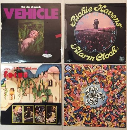 POP / ROCK Lot de 81 disques 33 T des classiques du Pop / Rock des années 70.
VG...
