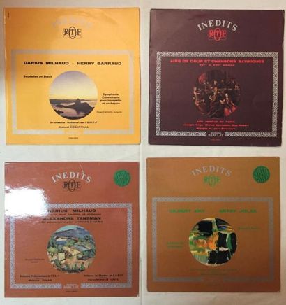 PRODUCTIONS ORTF Lot de 34 disques 33 T de musique Classique, musique contemporaine...