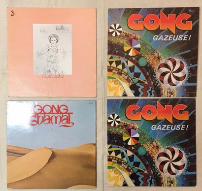 POP / ROCK Lot de 11 disques 33 T et de 1 disque 45 T de Gong comprenant : Hedayat...