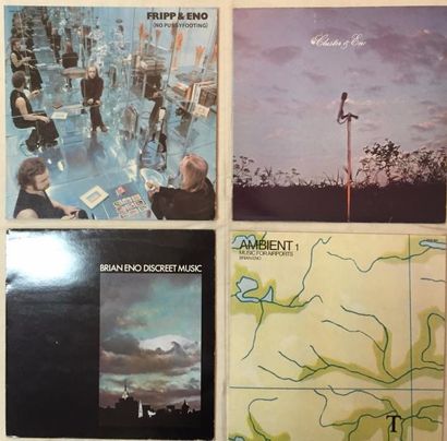 POP / ROCK Lot de 13 disques 33 T et de 2 disque 45 T de Brian Eno et Interprètes...