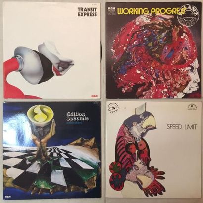 POP / ROCK Lot de 12 disques 33 T de Rock Progressif Français / Jazz Fusion comprenant...