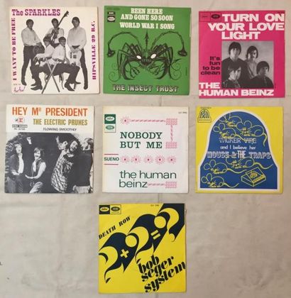 POP / ROCK Lot de 7 disques 45 T de Rock Garage et Psychédelique Américain.
VG+ à...