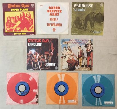 POP / ROCK Lot de 24 disques 45 T de Pop / Rock sur le label Vertigo.
VG à EX / VG...