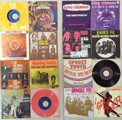 POP / ROCK Lot de 54 disques 45 T de Rock Progressif Anglais.  
VG+ à EX / VG+ à...