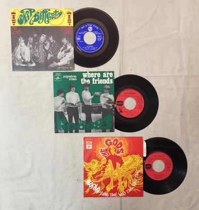 POP / ROCK Lot de 3 disques 45 T de Freakbeat Anglais comprenant : The gods – Long...