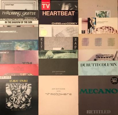 NEW WAVE Lot de 59 disques 33 T de New Wave, Cold Wave et musique Industrielle. .
VG...