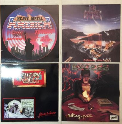 HARD ROCK / METAL Lot de 83 disques 33 T de Hard Rock et Métal.
VG + à EX / VG+ à...