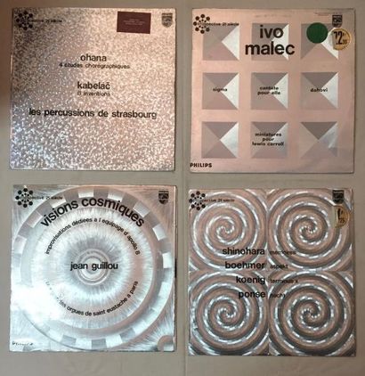 MUSIQUES EXPERIMENTALES Lot de 26 disques 33 T de Musique Expérimentale sur le label...