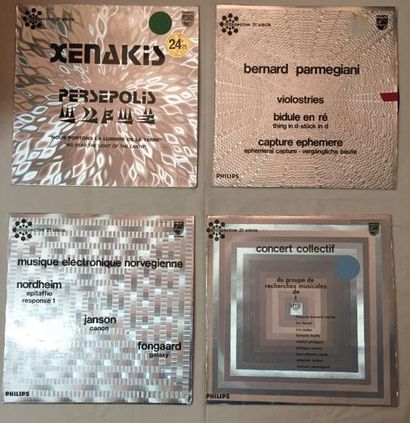 MUSIQUES EXPERIMENTALES Lot de 26 disques 33 T de Musique Expérimentale sur le label...