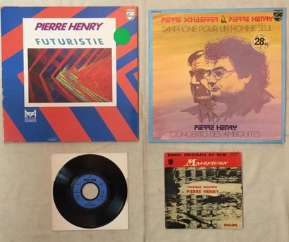 MUSIQUES EXPERIMENTALES Lot de 14 disques 33 T et 2 disques 45 T de Pierre Henry.
VG-...