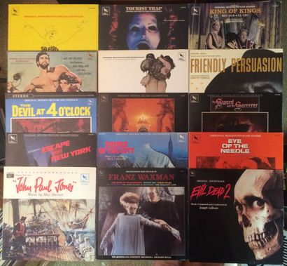 BANDES ORIGINALES DE FILMS Lot de 49 disques 33  T de musiques de films sur le label...