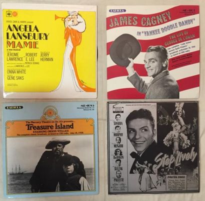 BANDES ORIGINALES DE FILMS Lot de 73 disques 33 T de musiques de films anciens.
VG...