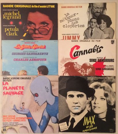 BANDES ORIGINALES DE FILMS Lot de 6 disques 33 T de musiques de films Funk et Jazz...