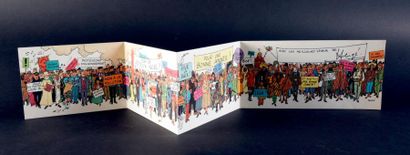 Hergé. Carte de Vœux 1972 / 1973. Frise des...