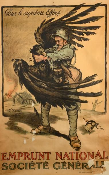 AFFICHES DE PROPAGANDE. 1914-1918 (10 affiches)....