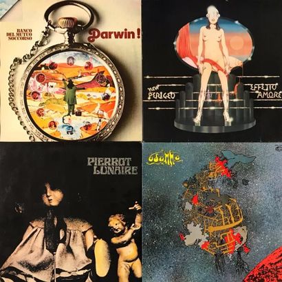 null POP ROCK - Lot de 4 albums de progressif italien dont 2 rééditions japonaises....