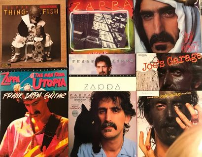 null POP ROCK - Lot de 9 disques 33T et 1 coffret de Frank Zappa. 

Set of 9 LP's...