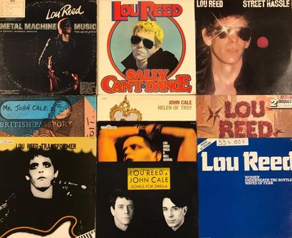 null POP ROCK - Lot de 10 disques 33T de Lou Reed et John Cale (dont 1 maxi-promo)....