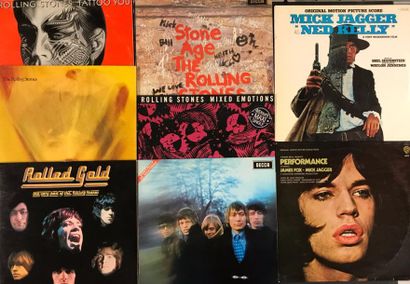 null POP ROCK - Lot de 8 disques 33T Rolling Stones et Mick Jagger (dont 2 BOF et...