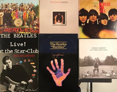 null POP ROCK - Lot de 7 disques 33T et 1 coffret des Beatles et interprètes (dont...