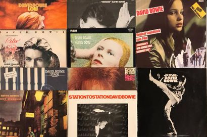 null POP ROCK - Lot de 10 disques 33T de David Bowie. 

Set of 10 LP's from David...