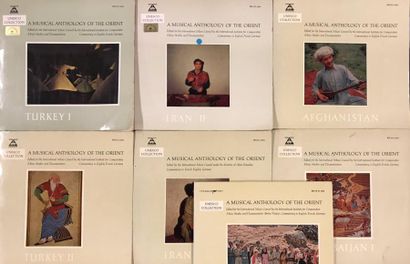 null MUSIQUE DU MONDE - Lot de 7 disques 33T du label Musicaphon, collection UNESCO....