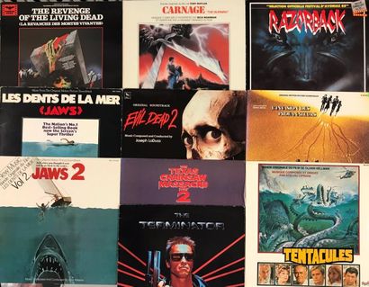 null MUSIQUE DE FILM - Lot de 10 disques 33T de films science fiction. 

Set of 10...