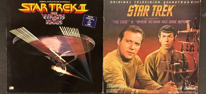 null MUSIQUE DE FILM - Lot de 2 disques 33T, Star Trek I et Star Trek II. 

Set of...