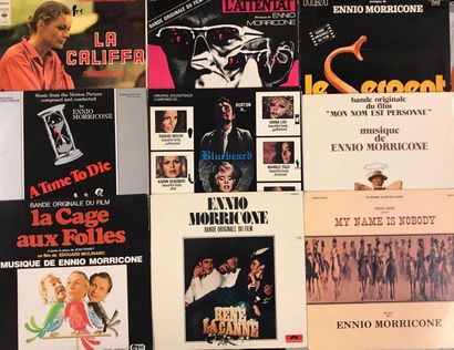 null MUSIQUE DE FILM - Lot de 9 disques 33T d'Ennio Morricone. 

Set of 9 LP's from...