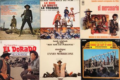 null MUSIQUE DE FILM - Lot de 6 disques 33T de Western. 

Set of 6 LP's of Western...