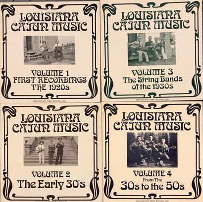 null BLUES - Lot de 4 disques de Louisiana Cajun Music, label Arhoolie/ Old Time...