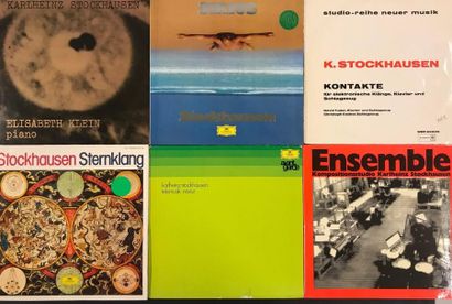 null MUSIQUE EXPERIMENTALE - Lot de 6 disques 33T de Stockhausen. 

Set of 6 LP's...