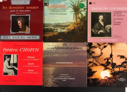 null MUSIQUE CLASSIQUE - Lot de 1 coffret et de 9 disques 33T de piano.

Set of 1...