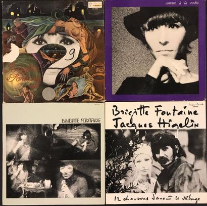 null CHANSON FRANCAISE - Lot de 4 disques 33T de Brigitte Fontaine. 

Set of 4 LP's...