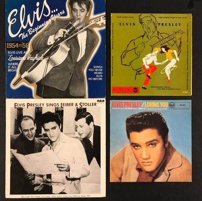 null ROCK'N'ROLL - Lot de 16 disques 33T d'Elvis Presley (dont 2 disques 33 T 25...