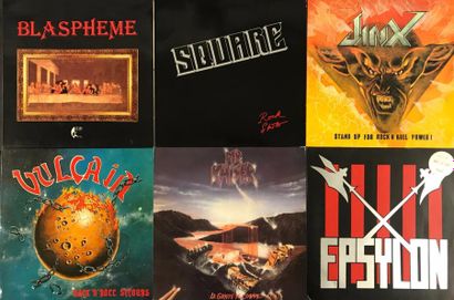 null HARD ROCK - Lot de 6 disques de hard rock et metal français. 

Set of 6 LP's...