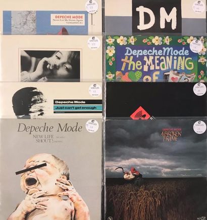 null NEW WAVE / INDIES - Lot de 8 disques 33T de Depeche Mode (dont 1 album et 7...