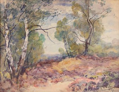 null 
Frédéric EDE (1865-1943) 




"Les bouleaux", "Les bruyères", "Grands arbres...