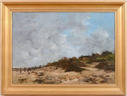 null Jean-Baptiste Antoine GUILLEMET (1843-1918)

"Ramasseuse de goemon sur la plage...