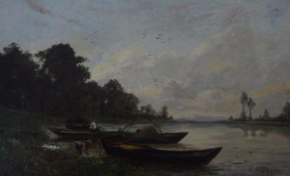 null Hippolyte Camille DELPY (1842-1910)

"Barques de pêcheurs"

Huile sur toile,...