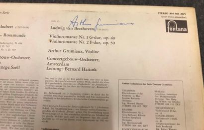 null Un disque 33T Arthur Grumiaux
Schubert
Fontana 894069ZKY Stéréo
signé au dos
VG+/VG+
Ce...