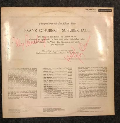 null Un disque 33T Elie Ameling
Schubert
Harmonia Mundi
HMS 30696 stéréo Dutch
Signé...