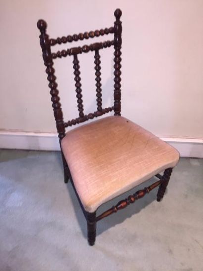 null Chaise de nourrice en bois tourné, XIXe siècle